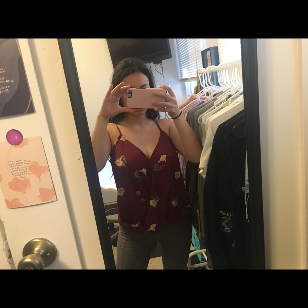 Maroon blouse